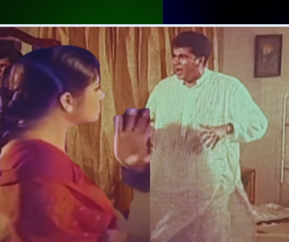 কাজী হায়াৎ-এর ‘কষ্ট’ মুভির দৃশ্যে মান্না ও মৌসুমী।